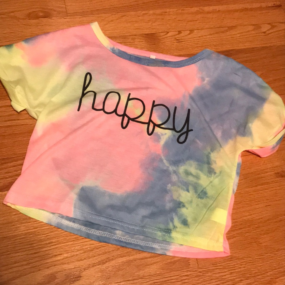 Fun tie dye crop top